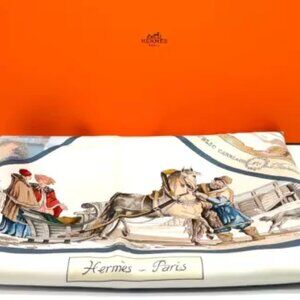 Authentic Hermes Paris Carré Voyages En Russie